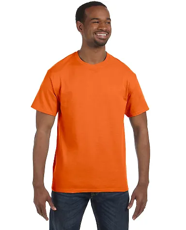 5250 Hanes Authentic T-shirt Orange front view