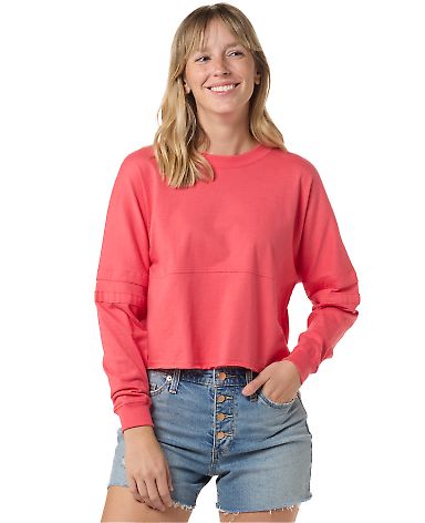 Boxercraft BW3515 Women's Crop Retro Jesery in Paradise front view
