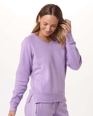 Boxercraft BW5402 Women's Travel V-Neck Pullover in Wisteria front view