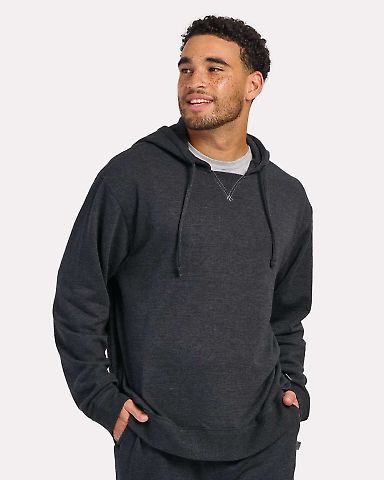 Boxercraft BM5303 French Terry Hooded Sweatshirt in Charcoal heather front view