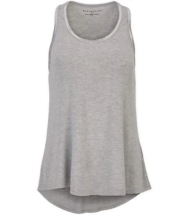 Boxercraft BW2508 Women's Bamboo Tank Top in Oxford heather front view