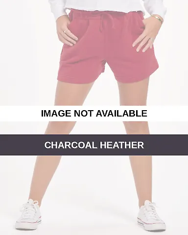 Boxercraft BW6502 Women's Fleece Shorts Charcoal Heather front view