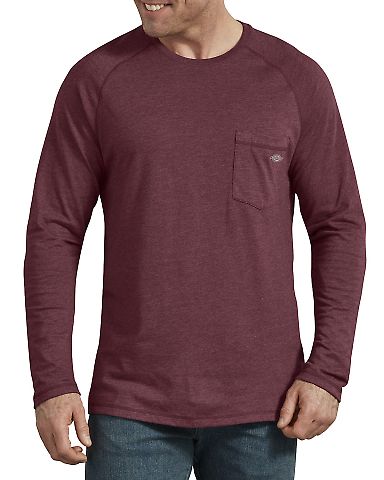 Dickies Workwear SL600T Men's Tall Temp-iQ Perform in Burgundy heather front view