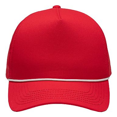 Sportsman SP1300 Five-Panel Rope Heritage Fit Cap in Red front view