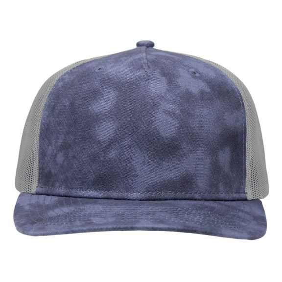 Sportsman SP1550 Modern Five-Panel Trucker Fit Cap in Old wash navy/ grey
