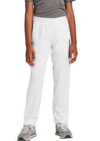 Sport Tek YPST800 Sport-Tek<sup></sup> Youth Trave in White/irgy front view