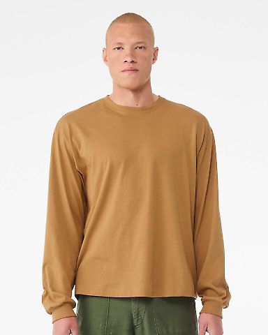 Bella+Canvas 3511 Unisex Heavyweight Long-Sleeve T in Toast front view