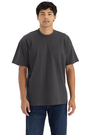 Next Level Apparel 7200 Unisex Heavyweight T-Shirt in Graphite black front view