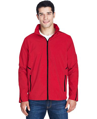Team 365 TT70 Adult Conquest Jacket with Mesh Lini in Sport red front view