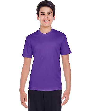 Team 365 TT11Y Youth Zone Performance T-Shirt in Sport purple front view