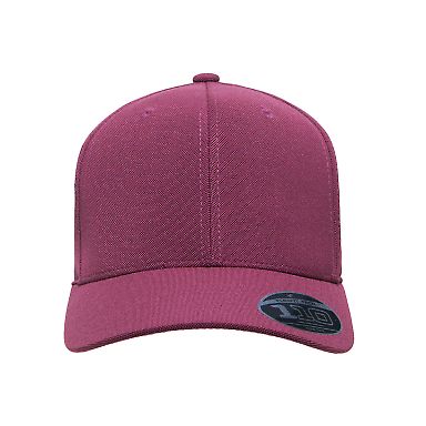 Team 365 ATB100 by Flexfit Adult Cool & Dry Mini P in Sport maroon front view