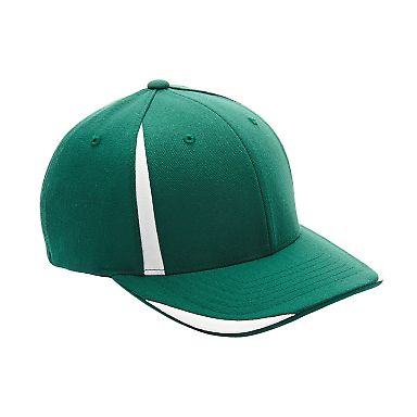 Team 365 ATB102 by Flexfit Adult Pro-Formance® Fr in Sp forest/ white front view