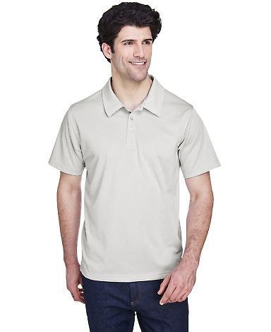 Team 365 TT21 Men's Command Snag Protection Polo in Sport silver front view