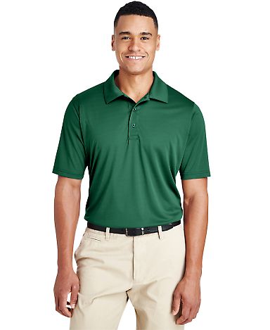 Team 365 TT51 Men's Zone Performance Polo in Sport forest front view