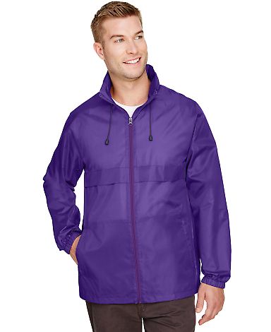 Team 365 TT73 Adult Zone Protect Lightweight Jacke in Sport purple front view
