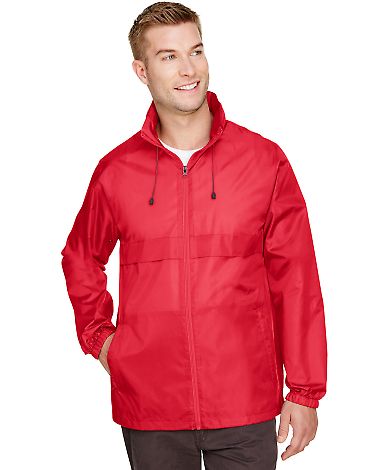 Team 365 TT73 Adult Zone Protect Lightweight Jacke in Sport red front view