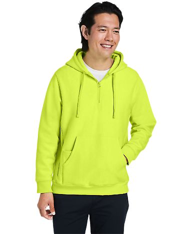 Team 365 TT97 Unisex Zone HydroSport™  Heavyweig in Safety yellow front view