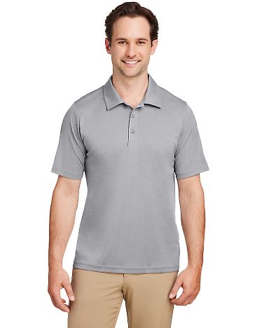 Team 365 TT51H Men's Zone Sonic Heather Performanc in Athletic heather front view