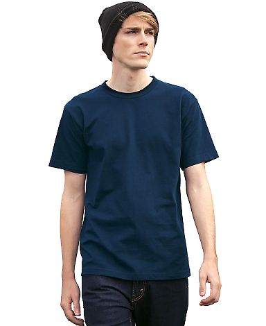 Bayside Apparel 9580 Ultimate Heavyweight T-Shirt in Navy front view