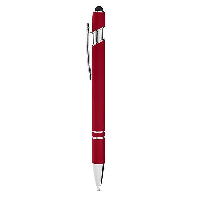 Core 365 CE052 Rubberized Aluminum Click Stylus Pe in Classic red front view