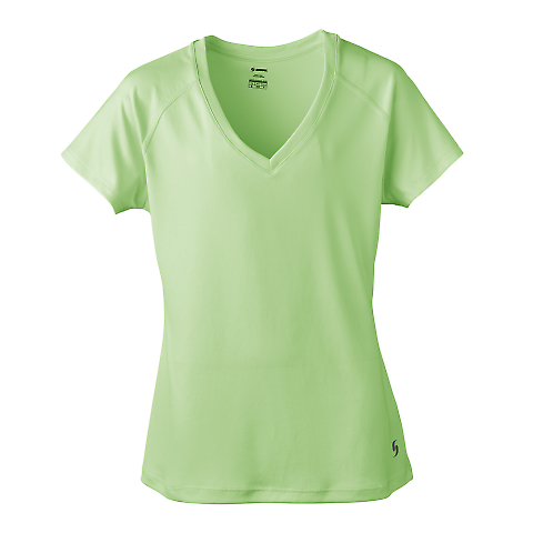 Soffe 1505V JRS PERFORMANCE TEE in Washed lime 332 front view