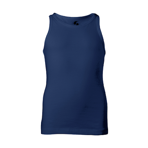 Soffe 6509G GIRLS CORE TANK in Navy 410 front view