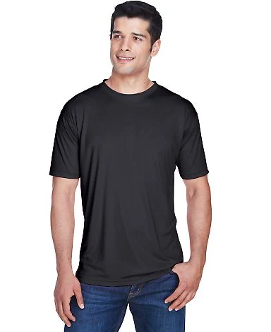 8420 UltraClub Men's Cool & Dry Sport Performance  in Black front view