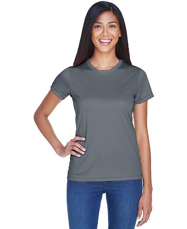 8420L UltraClub Ladies' Cool & Dry Sport Performan in Charcoal front view