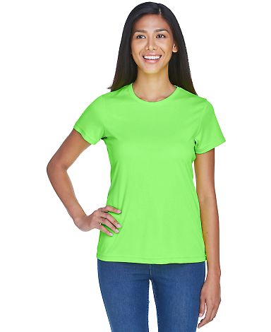 8420L UltraClub Ladies' Cool & Dry Sport Performan in Lime front view