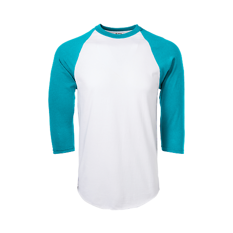 Soffe M209 Adult B/B Tee in Whtteal bfe front view