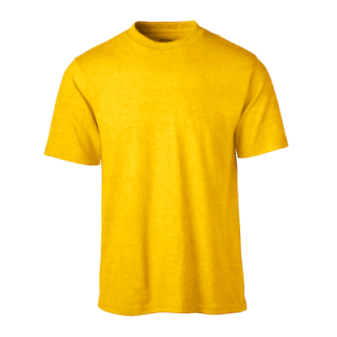 Soffe M252 Adult S/S Tee in Lt. gold y2a front view