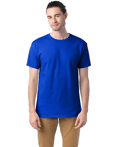 Hanes 5280 ComfortSoft Essential-T T-shirt in Athletic royal front view