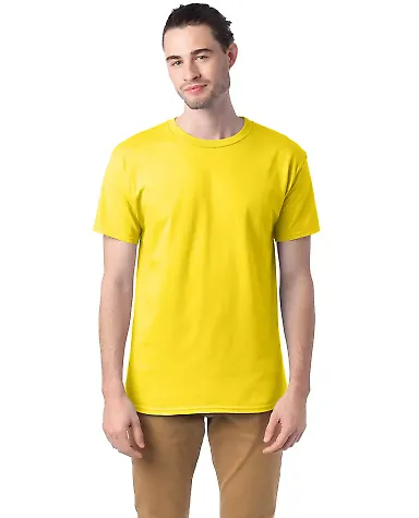 Hanes 5280 ComfortSoft Essential-T T-shirt in Athletic yellow front view