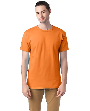 Hanes 5280 ComfortSoft Essential-T T-shirt in Tennessee orange front view