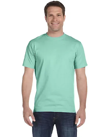 Hanes 5280 ComfortSoft Essential-T T-shirt in Clean mint front view