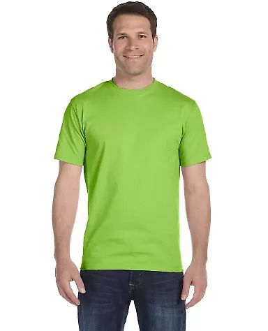 Hanes 5280 ComfortSoft Essential-T T-shirt in Lime front view