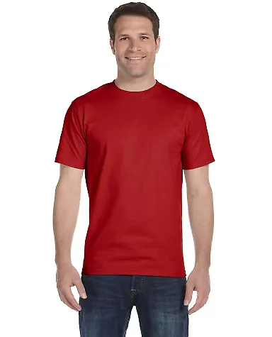 Hanes 5280 ComfortSoft Essential-T T-shirt in Deep red front view