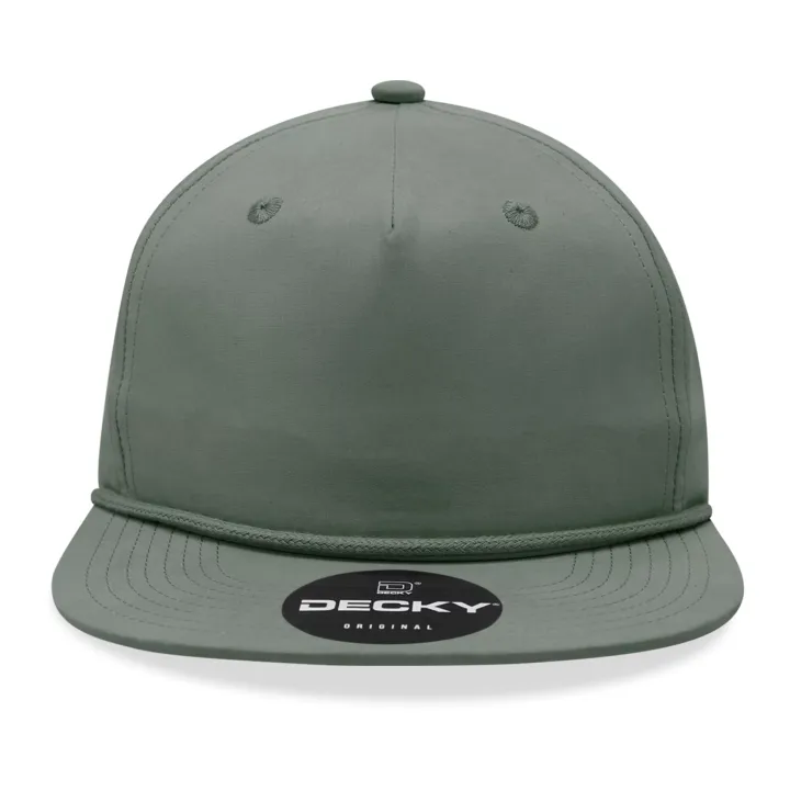 Decky Hats 6032 Decky 5-Panel Rope Cap in Loden