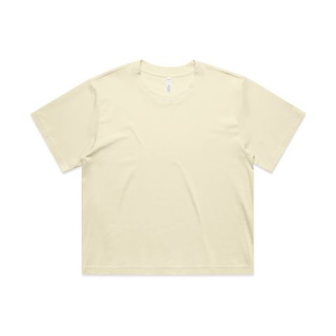 ascolour 4093 Ascolour  Womens Martina Crop Tee in Butter front view