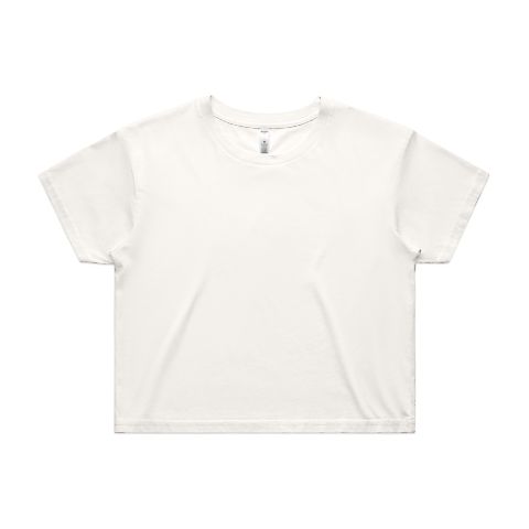 ascolour 4062 Ascolour Womens Crop Tee in Natural front view