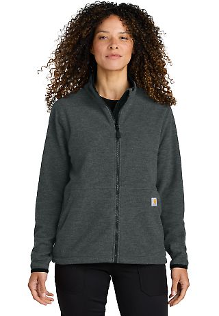 CARHARTT CT106419 Carhartt Women's Textured Full-Z in Carbonhthr front view