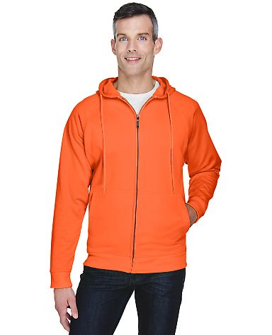8463 UltraClub® Adult Rugged Wear Thermal-Lined F in Bright orange front view