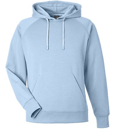 J America 8750 Apex Fleece Hooded Sweatshirt in Ice blue front view