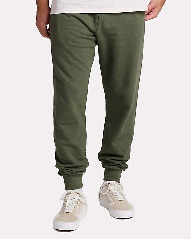 Jerzees IC50MPR Ultimate CVC Jogger in Military green heather front view