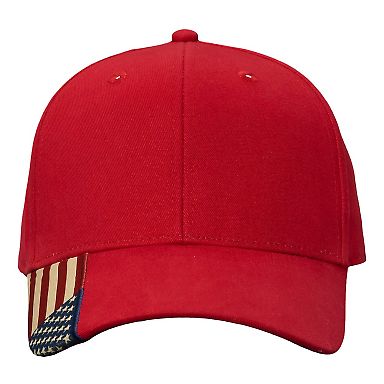 Kati AM350 USA Flag Cap in Red/ usa front view