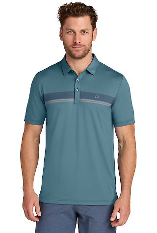 Travis Mathew TMA41462 TravisMathew Glenview Strip in Stellarblu front view