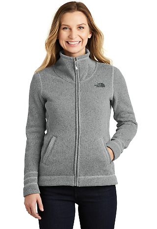 The North Face A3LH8     Women's Sweater Fleece Ja in Tnf med gry he front view