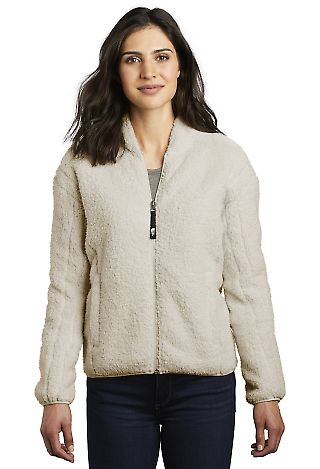 The North Face A47F9     Ladies High Loft Fleece in Vintage white front view
