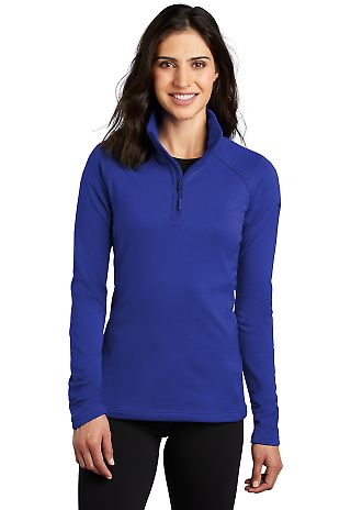 The North Face A47FC   Ladies Mountain Peaks 1/4-Z in Tnf blue front view