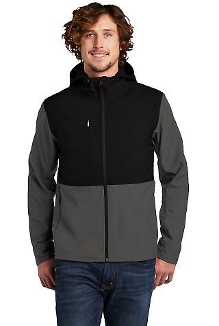The North Face A529R     Castle Rock Hooded Soft S in Asphalt grey front view